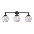 thumbnail image 3 of Innovations Lighting  Beacon 3 Light 32" Bath Vanity Light Clear/Oil Rubbed Bronze, 3 of 5