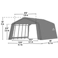 thumbnail image 4 of Sheltercoat 13 X 20 Ft. Garage Peak Green Std, 4 of 13
