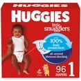 thumbnail image 1 of Pañales HUGGIES Little Snugglers, tamaño 1 (4-6 kg), 96 unidades, 1 of 9
