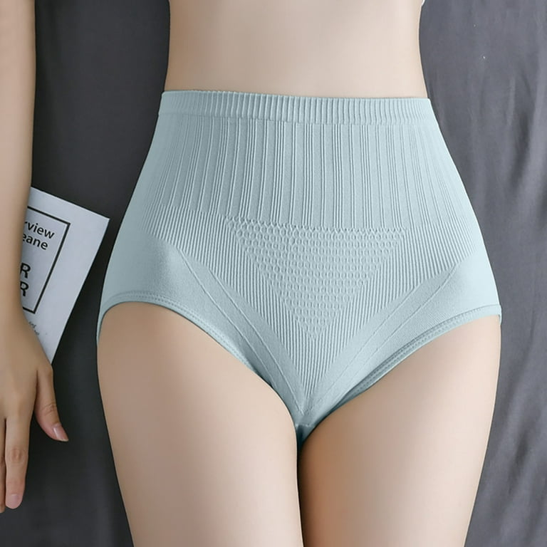 LEEy-world Seamless Underwear for Women Womens Velvet Vixen High-Leg Thong  Panty,Blue 