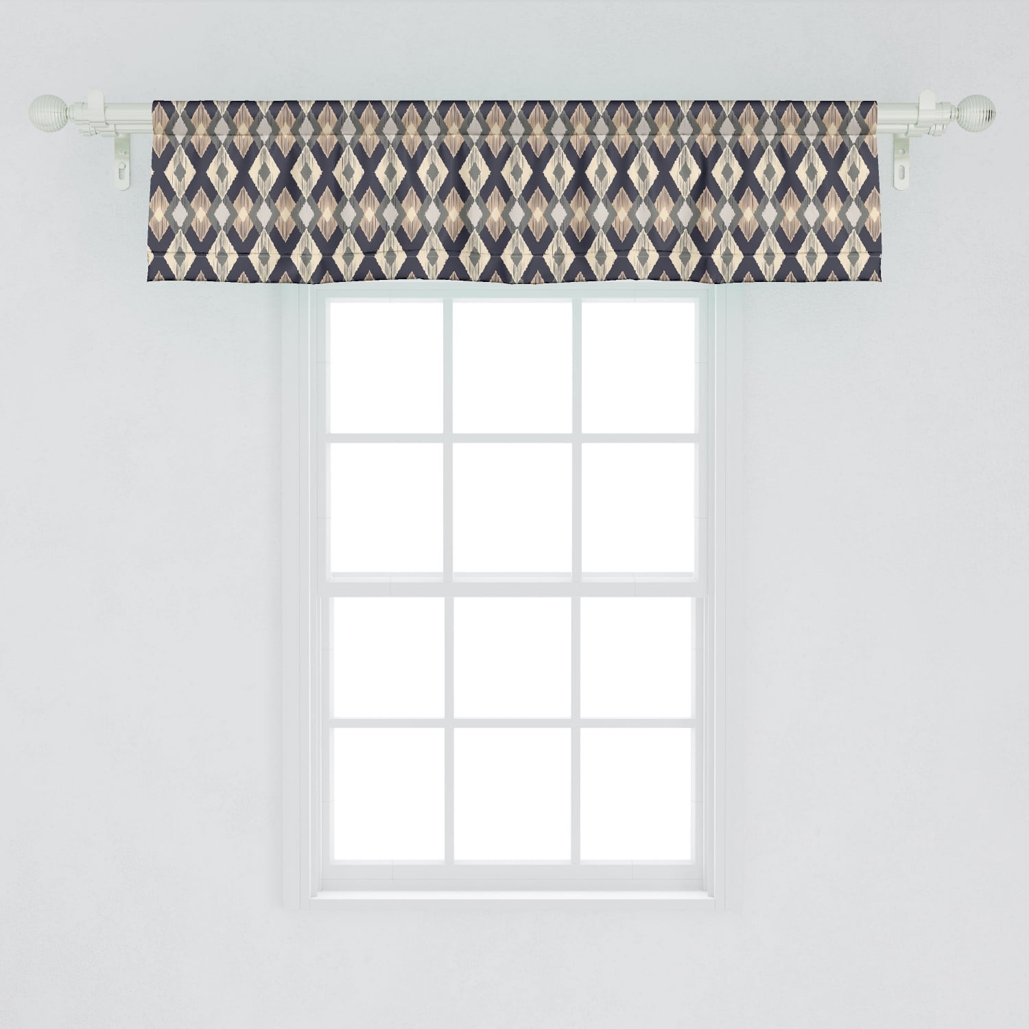 Ambesonne Boho Design Window Valance Curtain for Kitchen Bedroom in 2 Sizes 
