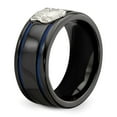 thumbnail image 7 of Edward Mirell Black Ti Blue Anodized w/ SS Police Shield Tag 10mm Band, 7 of 7