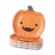 thumbnail image 4 of Platos de papel de calabaza,Juego de vajilla con platos de papel y calabaza de Halloween,Bandejas para servir vajilla Plato de cena Mueca,Platos de papel de Halloween lindos Platos, 4 of 9