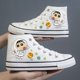 thumbnail image 3 of Zapatos de lona Kawaii Cinnamoroll Kawaii Sanrio 2024, zapatos casuales de moda con dibujos animados de estudiantes japoneses, zapatos deportivos de caña alta para niñas lindas, 3 of 5