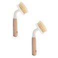 thumbnail image 1 of Oleegame 2PC Cleaning Brush Long And Short Handle Daily Necessities Household Kitchen Brush Log Multifunctional Cleaning Brush Natural Sisal Soft Wool Pot Brush, 1 of 4