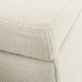 thumbnail image 5 of GDF Studio Brexton Indoor Fabric Boucle Storage Ottoman Single, White, 5 of 13