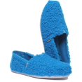 thumbnail image 5 of Toms Sesame Street Cookie Monster Women's Classic Faux Shearling Trainers In Blue Size 6.5, 5 of 6