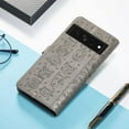 thumbnail image 2 of PU Leather Flip Wallet Case for Google Pixel 7 Pro (Not Pixel 7), Cat Dog Cartoon Cute Style with ID Card Holder Phone Cover Case for Google Pixel 7 Pro MG Grey, 2 of 14