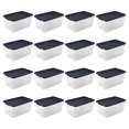 thumbnail image 1 of Sterilite 116 Qt Heavy Duty Box Stackable Storage Bin with Lid, (16 Pack), 1 of 9