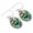 Abalone Shell, variant on Natural Smithsonite Women Jewelry 925 Sterling Silver Earring