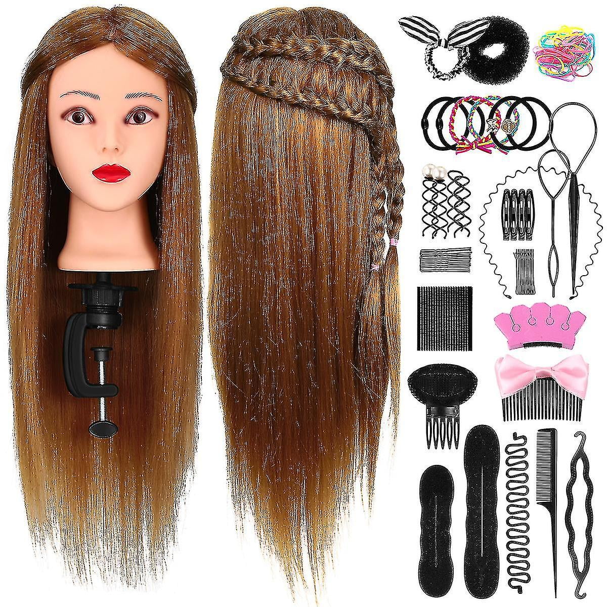 Mannequin Head Set Unique Professional Hair Training Model Kit For Green Hand Professionals Practitioners Walmart