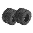 thumbnail image 6 of NestledNature RC Truck Tire: 2Pcs RC Rear Twin Tire Wheel Tyre, 55mm Dia, Fit For WPL D12 1/10 Remote Control Truck, 6 of 8