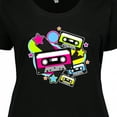 thumbnail image 4 of Inktastic The 80s Cassette Tapes Women's Plus Size T-Shirt, 4 of 5