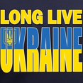 thumbnail image 3 of CafePress - Long Live Ukraine T Shirt - Women's V-Neck Dark T-Shirt, 3 of 4