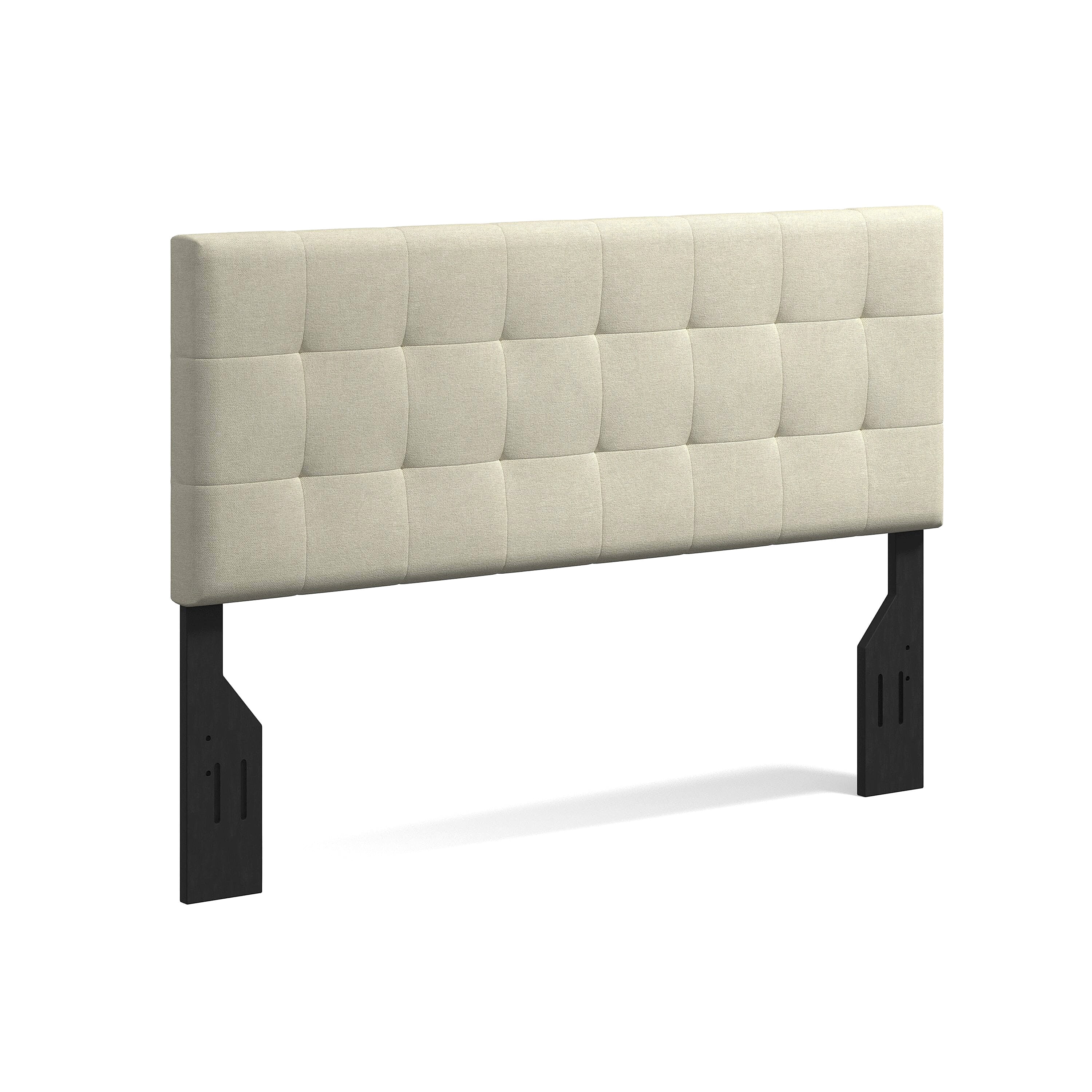 Glenwillow Home Kaya Upholstered Headboard Queen - Stone (Light Gray)