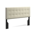thumbnail image 3 of Glenwillow Home Kaya Upholstered Headboard Twin - Stone (Light Gray), 3 of 5