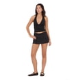 thumbnail image 2 of Forever 21 Women's Black Y2K Mini Skort, Pull-On Design for Casual Weekend Outfit, L, 2 of 6