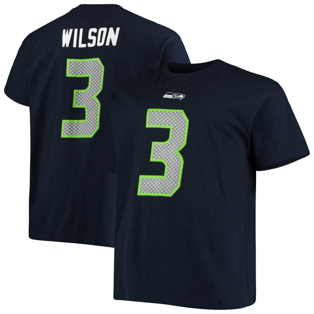 Russell Wilson Seattle Seahawks Majestic Name Number T Shirt College Navy Walmart Com Walmart Com