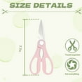 thumbnail image 2 of FACEGA 4Pcs Scissors All Purpose,Opening A Bottle Cap 7.7" Adult Scissors,Cold Walnuts Sewing Scissors,Pink, 2 of 7