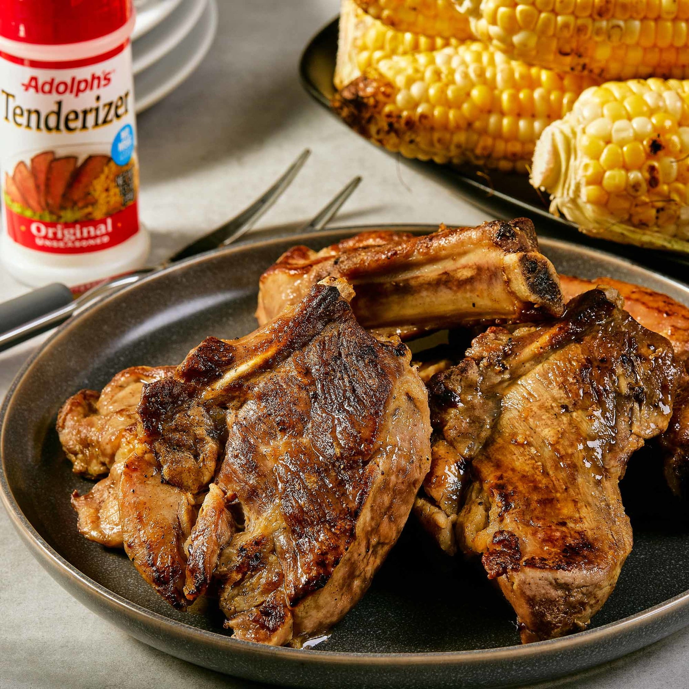(3 pack) Adolph's Unseasoned Tenderizer, 3.5 oz Bottle