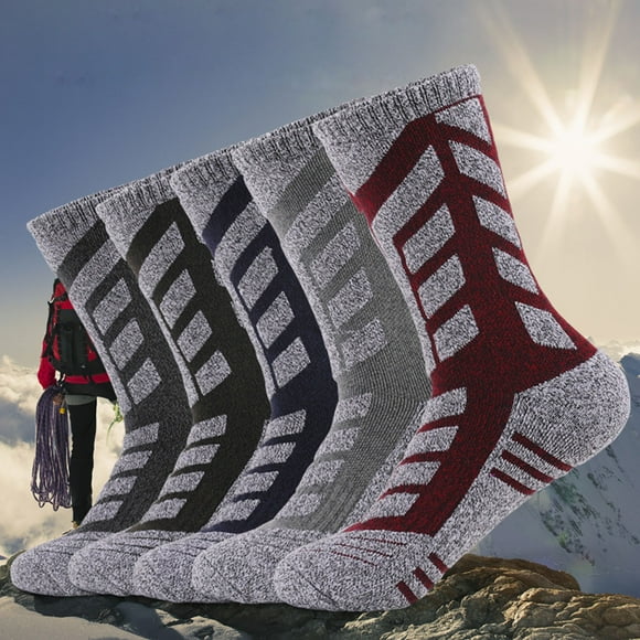 RKSTN Mens Socks s Ski Socks Winter Warm Outdoor Sports Mountaineering Socks Soft Breathable Mens Socks
