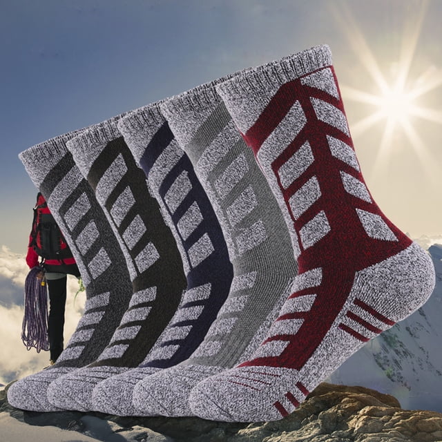 RKSTN Mens Socks s Ski Socks Winter Warm Outdoor Sports Mountaineering Socks Soft Breathable Mens Socks