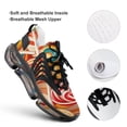 thumbnail image 4 of Candy Pattern Rainbow Lollipop Walking Shoes for Men Woman Lightweight Tennis Fashion Elastic Sports Shoes Cushion Basketball Shoes, 4 of 7