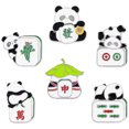 thumbnail image 1 of unbranded 6Ud Broches De Panda Para Mujer En Estilo Chino Para Sombreros Y, 1 of 7