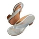 thumbnail image 4 of MKLEKYY Sandalias Cómodas de Verano para Mujer, Zapatos Informales de Punta Abierta Con Tacón Cuadrado, Sandalias de Playa Cómodas, Zapatillas, 4 of 4