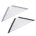 thumbnail image 2 of Roll Up Triangle Dish Drying Rack Kitchen Sink Organize Sponge Rag Holder, 2 of 5
