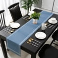 thumbnail image 3 of Pure Royalblue Table Runner 60 Inches Long, Simple Solid Color Kitchen Coffee Dining Table Decoration for Home Party Birthday Wedding Home Decor 13x60 Inches, 3 of 8