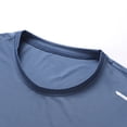 thumbnail image 5 of NOEGOEU Men's Workout Shirts Dry Fit Breathable Shirts Cooling Moisture Wicking Athletic Gym Tops (Blue,M), 5 of 8