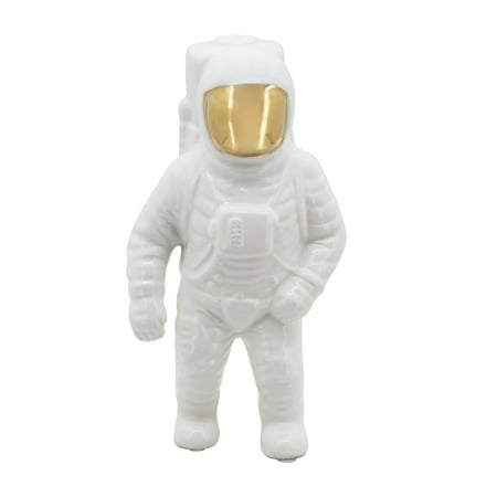 11  ASTRONAUT STATUETTE  WHITE/GOLD