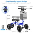 thumbnail image 7 of COSYWILL Knee Scooter,Economy Knee Walker with Dual Braking System,Foldable Scooter for Foot Injuries,Compact Crutches Alternative,Blue, 7 of 7