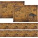 thumbnail image 4 of 10pcs Pirate Treasure Map Treasure Hunting Game Map Halloween Pirate Party Supplies, 4 of 4