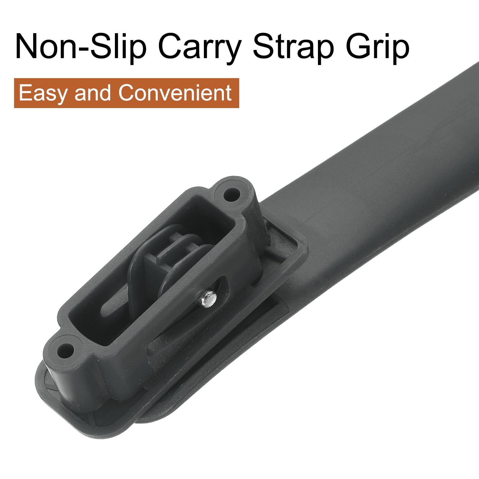 Unique Bargains Durable Luggage Carry Strap Pull Grip Dark Grey