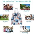 thumbnail image 5 of Fotbe Beacon In The Huge Waves Of The Surf Pattern Youth Pullover Hooded Sweatshirt, Boys Hoodie, Kangaroo Pocket Hoodie for Kids Girls -X-Large, 5 of 6