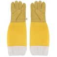 thumbnail image 1 of Guantes de apicultura transpirables de piel de oveja, mangas largas protectoras, equipo de apicultura, 1 of 14
