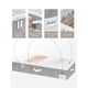 thumbnail image 3 of StorageWorks Caja de almacenamiento debajo de la cama, contenedor de almacenamiento para ropa, mantas y zapatos, bolsas plegables debajo de la cama, gris, grande, paquete de 2, 3 of 5