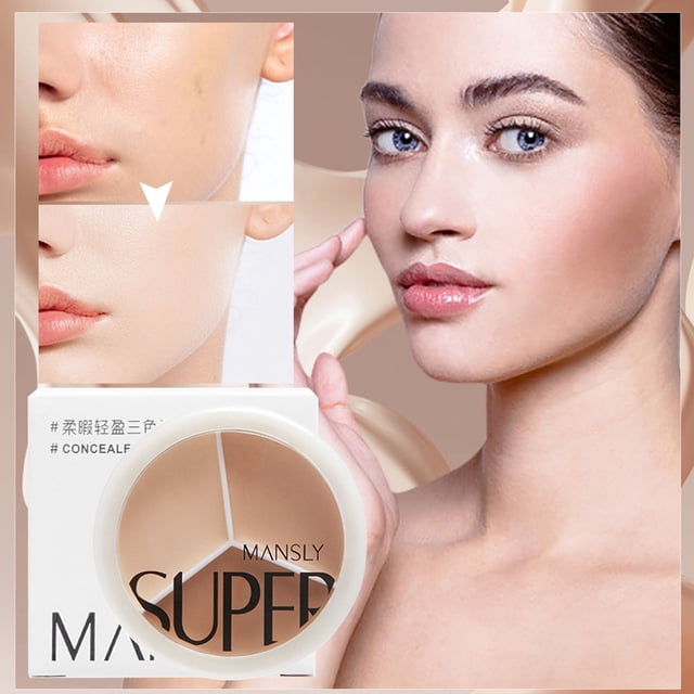 RYRDWP Clearance Concealer, Light And Thin, One Box Contains Three Colors, Covering Black Circles And Spots,, Female Gift