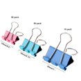 thumbnail image 2 of 40Pcs Binder Clips Assorted Sizes Pastel Paper Clamps Clips Large Medium Small Clips Office Supplies, 2 of 7