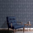thumbnail image 2 of Galerie Wallcoverings  Ambiance Geometric Harlequin Design Vinyl on Non-woven Matte Wallpaper Roll 33 feet x 21 inches - Navy, 2 of 5