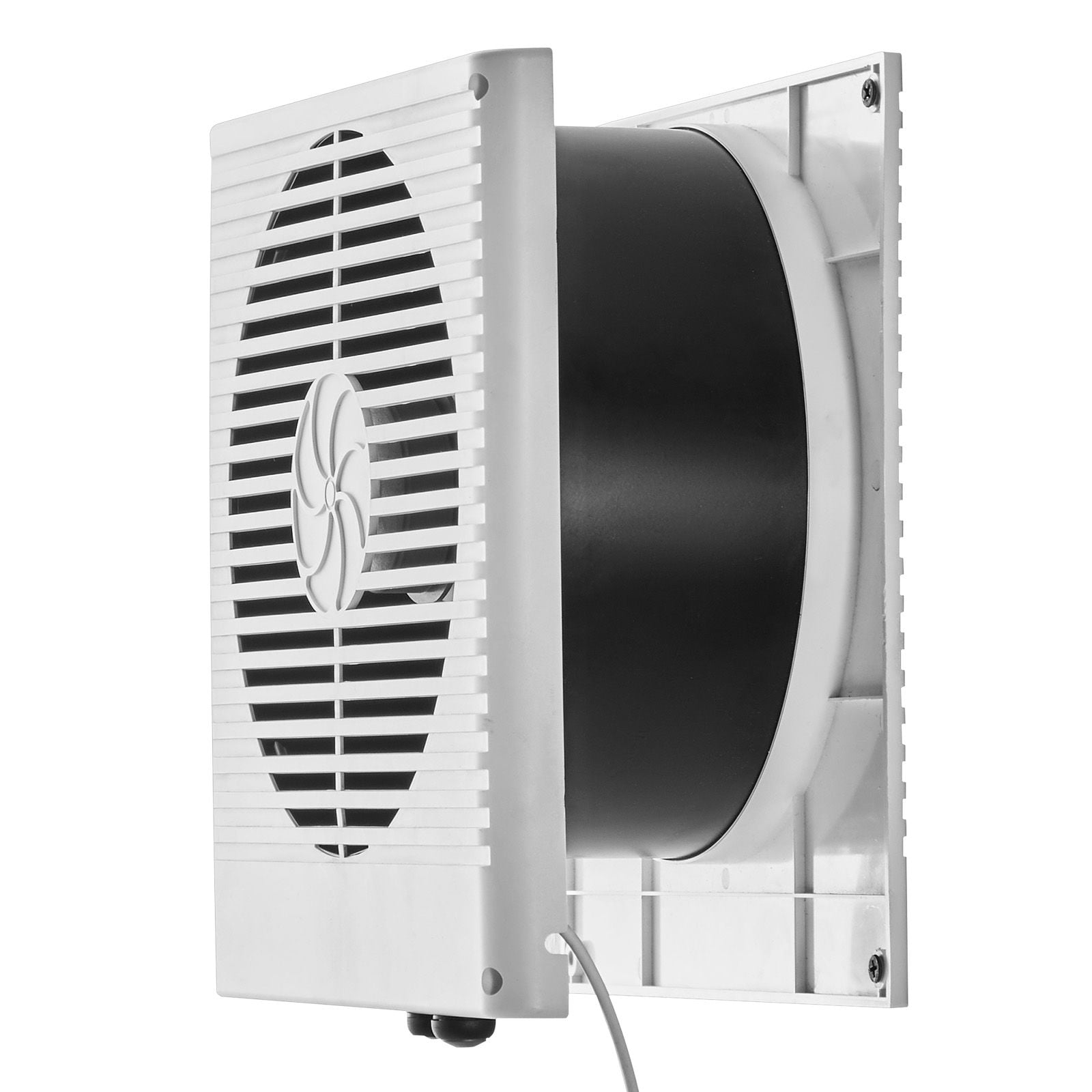 Chateauy 7.5-Inch Through Wall Room to Room Fan with AC Motor & Bi-directional Adjustable Wind, 180 CFM Quiet Ventilation Exhaust Vent for Kitchen, Living & Laundry Room, Workshop