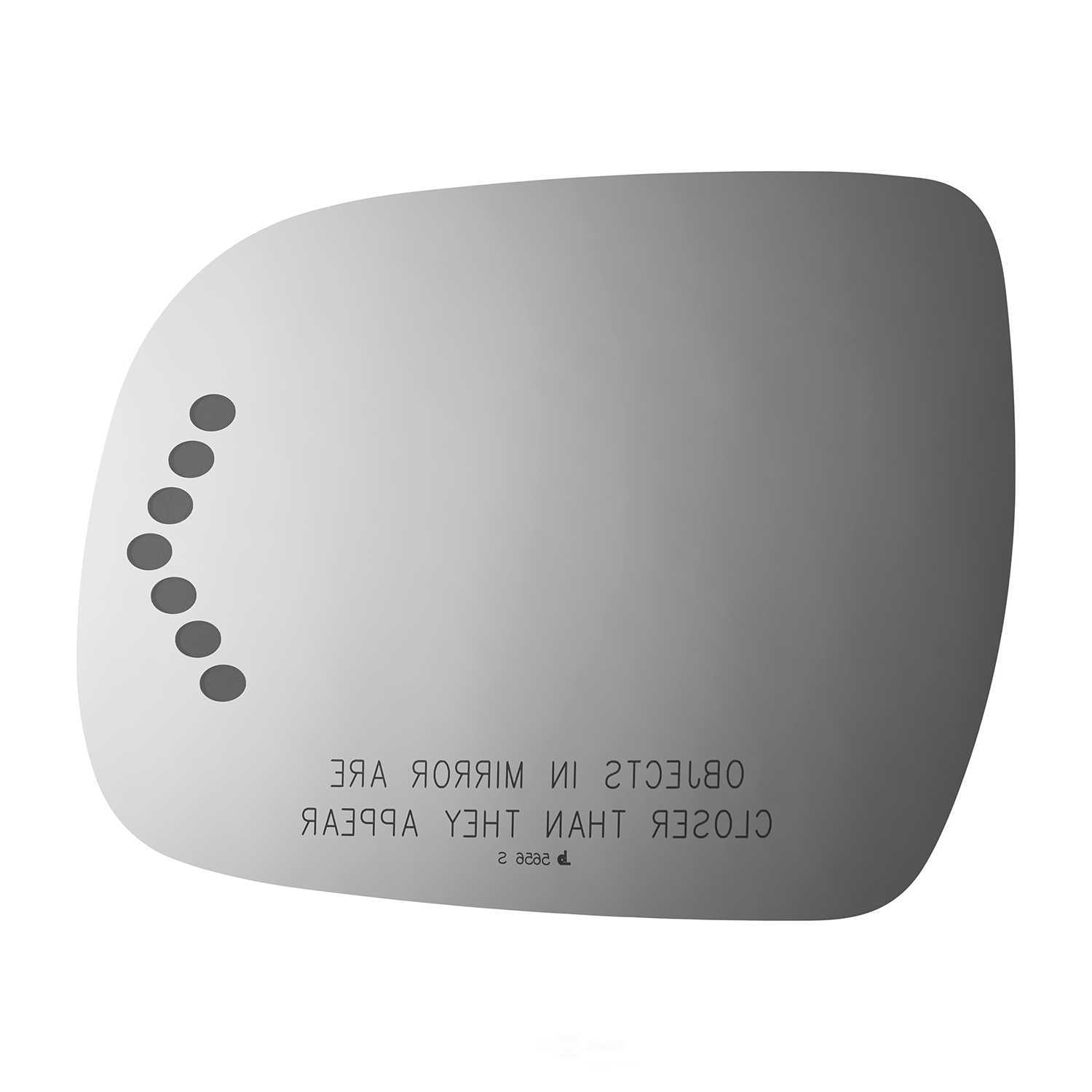 Burco Side View Mirror Replacement Glass - Clear Glass - 5656S