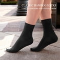 thumbnail image 5 of Women Thin Socks Rayon Bamboo Ankle Silky Quarter Anti Odor Casual Summer Socks 6 Pairs, 5 of 6