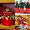 thumbnail image 1 of onlyliua Fin de Temporada Simulación de Agujas Artificiales y Frutos Rojos, 60 Combinaciones Mixtas, Plantas de Simulación, Decoración Navideña, 1 of 7
