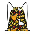 thumbnail image 1 of Saiise Farm Goose Pattern Sports Drawstring Backpack - String Swim Gym Bag with Wet Proof Pocket for Women&Men-Small, 1 of 6