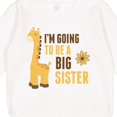 thumbnail image 3 of Inktastic I'm Going to Be a Big Sister Giraffe Toddler Sweatshirt, 3 of 4