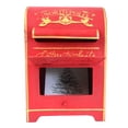 thumbnail image 5 of Letters to Santa Mailbox North Pole Post Vintage Xmas Mailbox Decoration Christmas Farmhouse Decoration Rustic Metal Christmas Table Ornament Red, 5 of 9