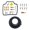 Repair Kit + Diaphragm, variant on CarbForge Motorcycle Carburetor Rebuild Kit for Honda NX650 Dominator 1988-1994